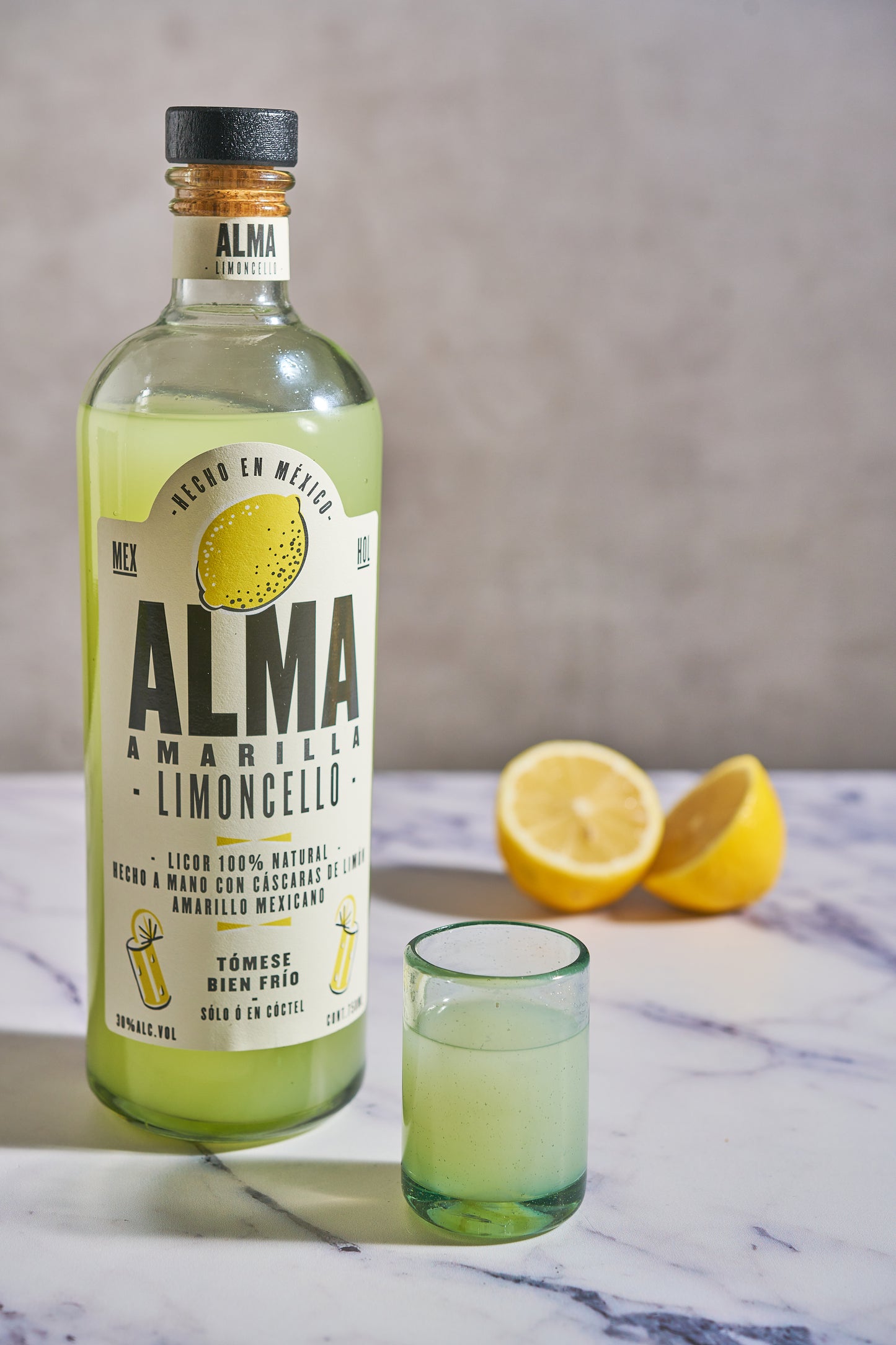 Botella Limoncello Licor de Limon Artesanal - Alma Amarilla 750ml