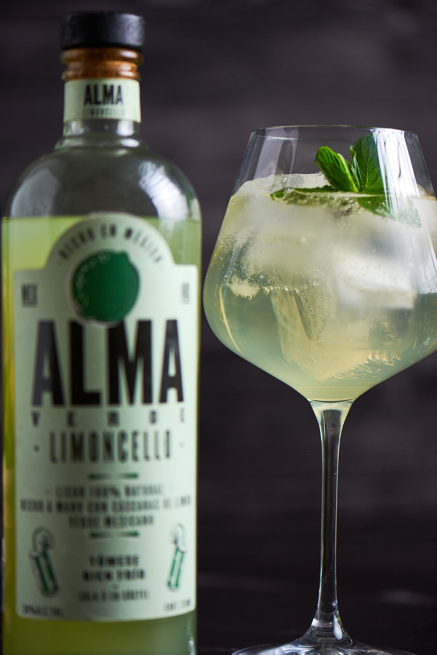 Botella Limoncello Licor de Limon Artesanal - Alma Verde 750ml